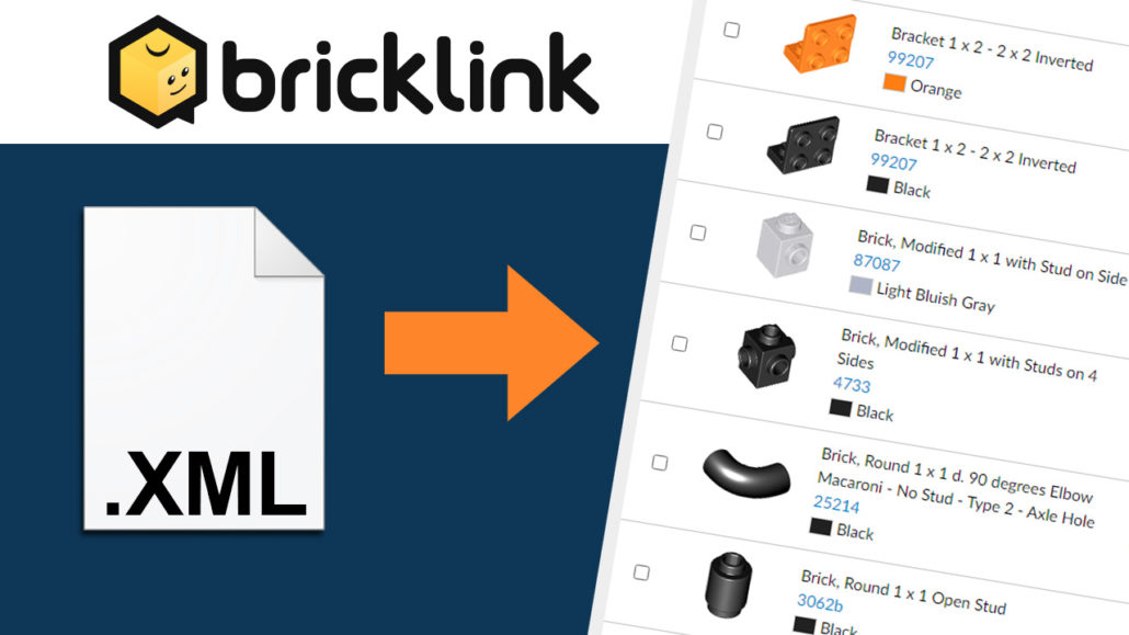 Xml Teileliste Bricklink Upload Buy LEGO Parts